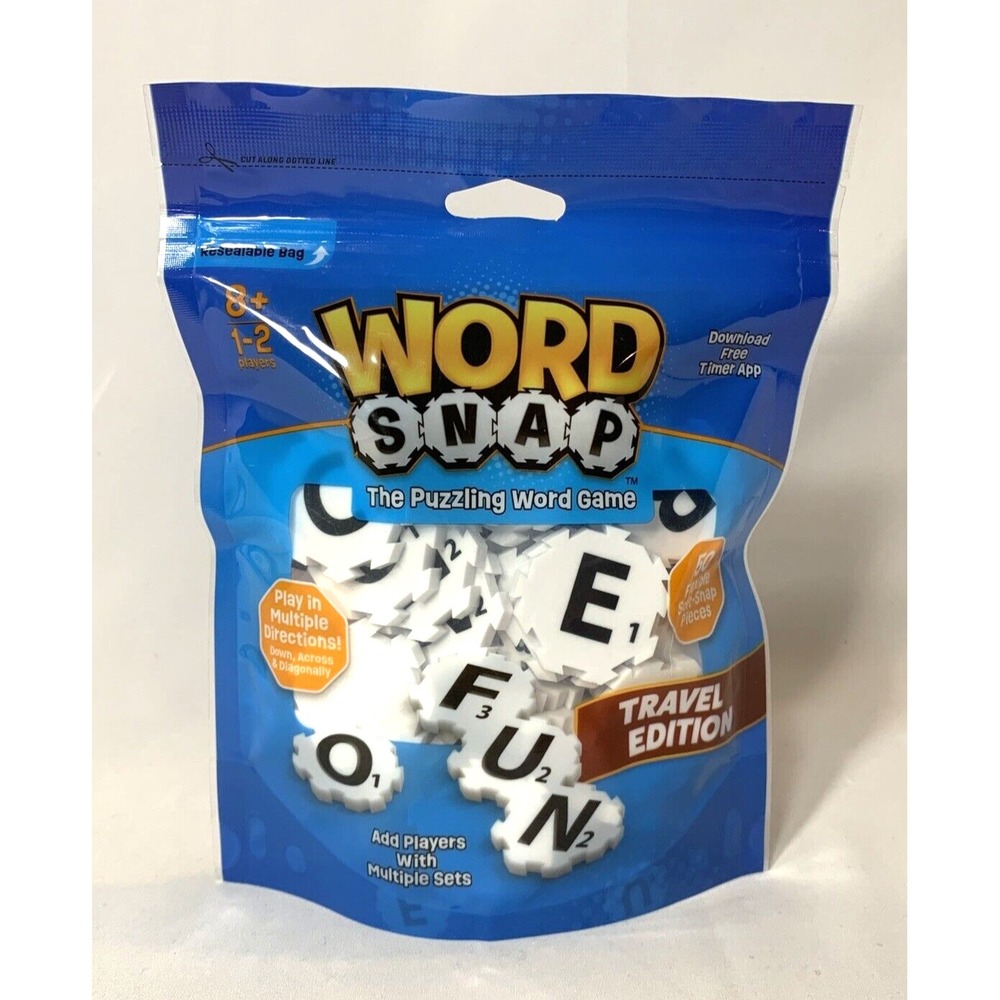 Word Snap Game Travel Edition for Age 8+  Scrabble Homeschool Vocabulary‎